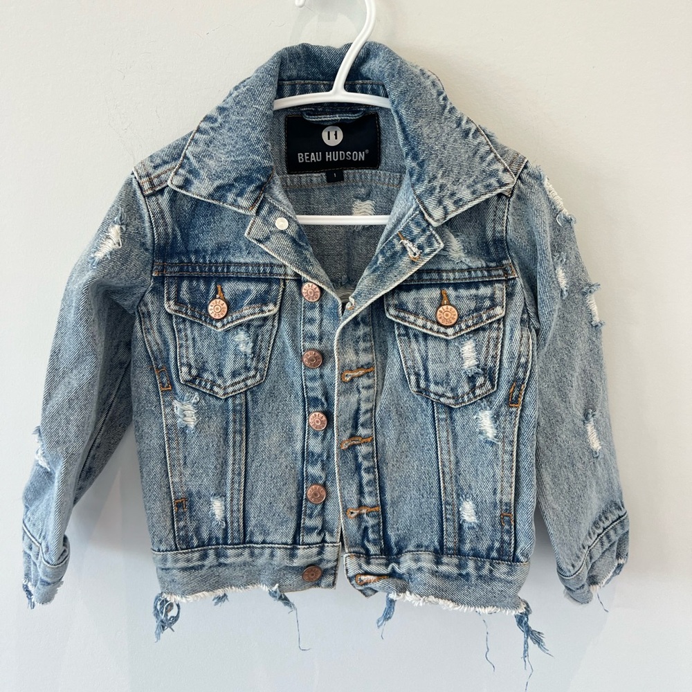 Beau Hudson distressed jean jacket